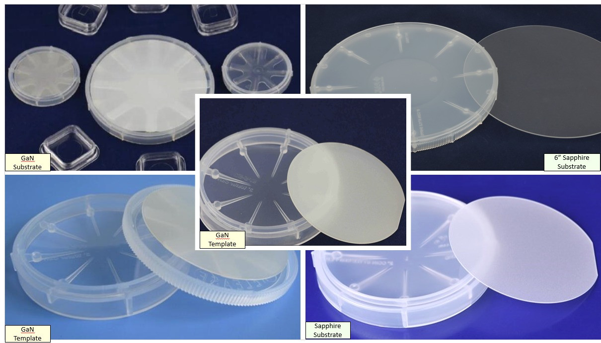 Wafers-GaN, Si, GaAs,Sapphire, Optical Quarts, Borofloat, TeO2, LiTaO3