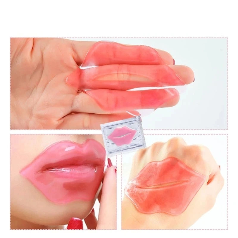 Miniatura: 50 pçs máscara labial de colágeno hidratante endurecimento nutritivo beleza cuid