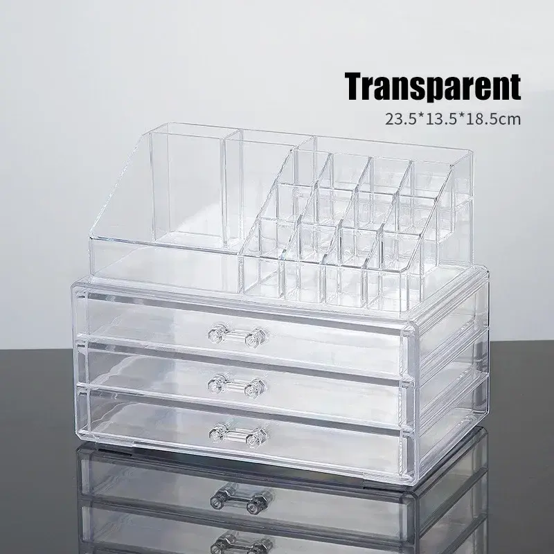 Miniatura: Acrylic Cosmetics Storage Case Four Drawer Type Transparent Cosmetics Box Large 