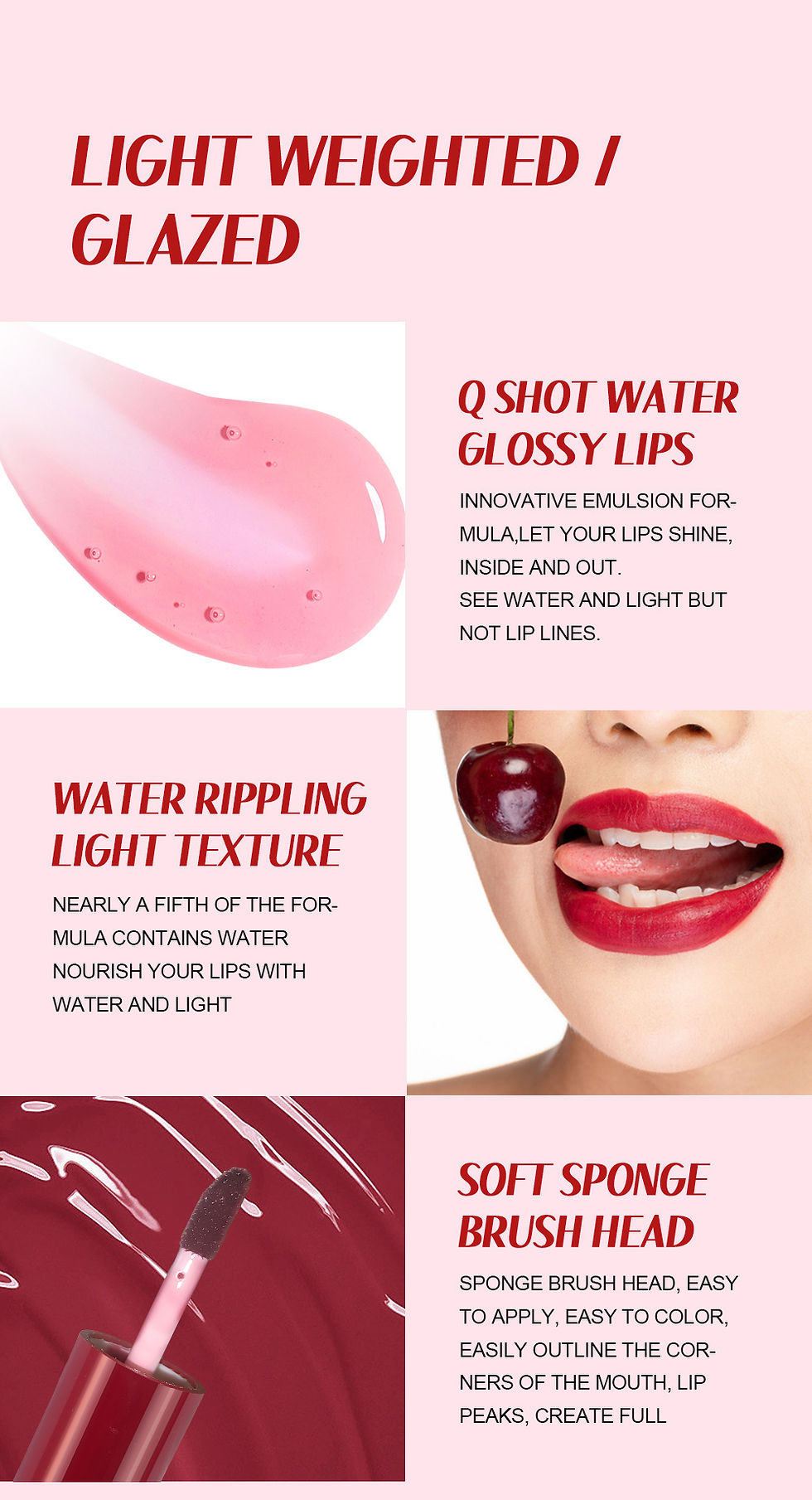 Miniatura: blush hidratante sexy brilho labial bochecha maquiagem cor longa duração