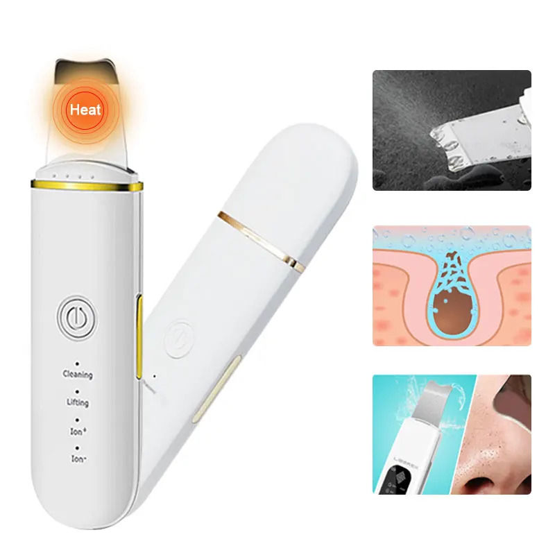 Miniatura: Purificador ultrassônico da pele, limpeza facial de íon