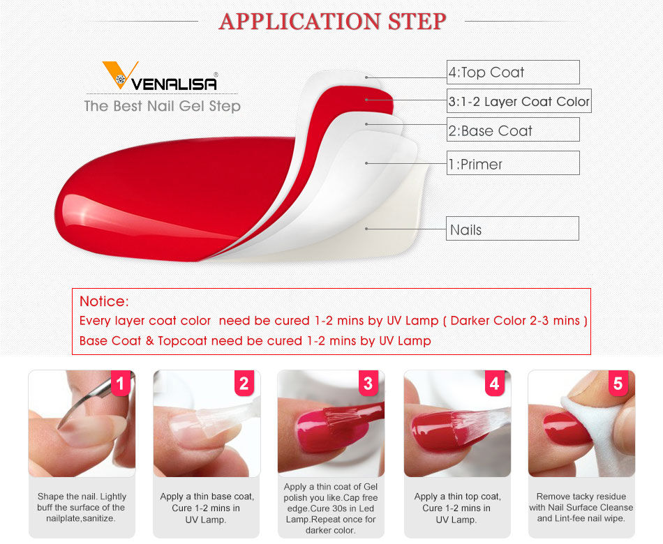 Miniatura: Venalisa kit de esmalte em gel para unhas, gel funcional sem ácido