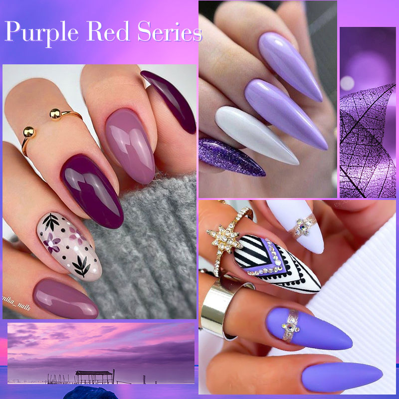 Miniatura: MEET ACROSS 12 Pçs/set 7ml Macaron Gel Unha Polonês Com Caixa Semi Permanente UV