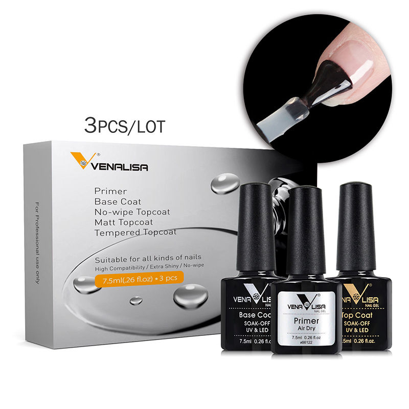 Miniatura: Venalisa kit de esmalte em gel para unhas, gel funcional sem ácido
