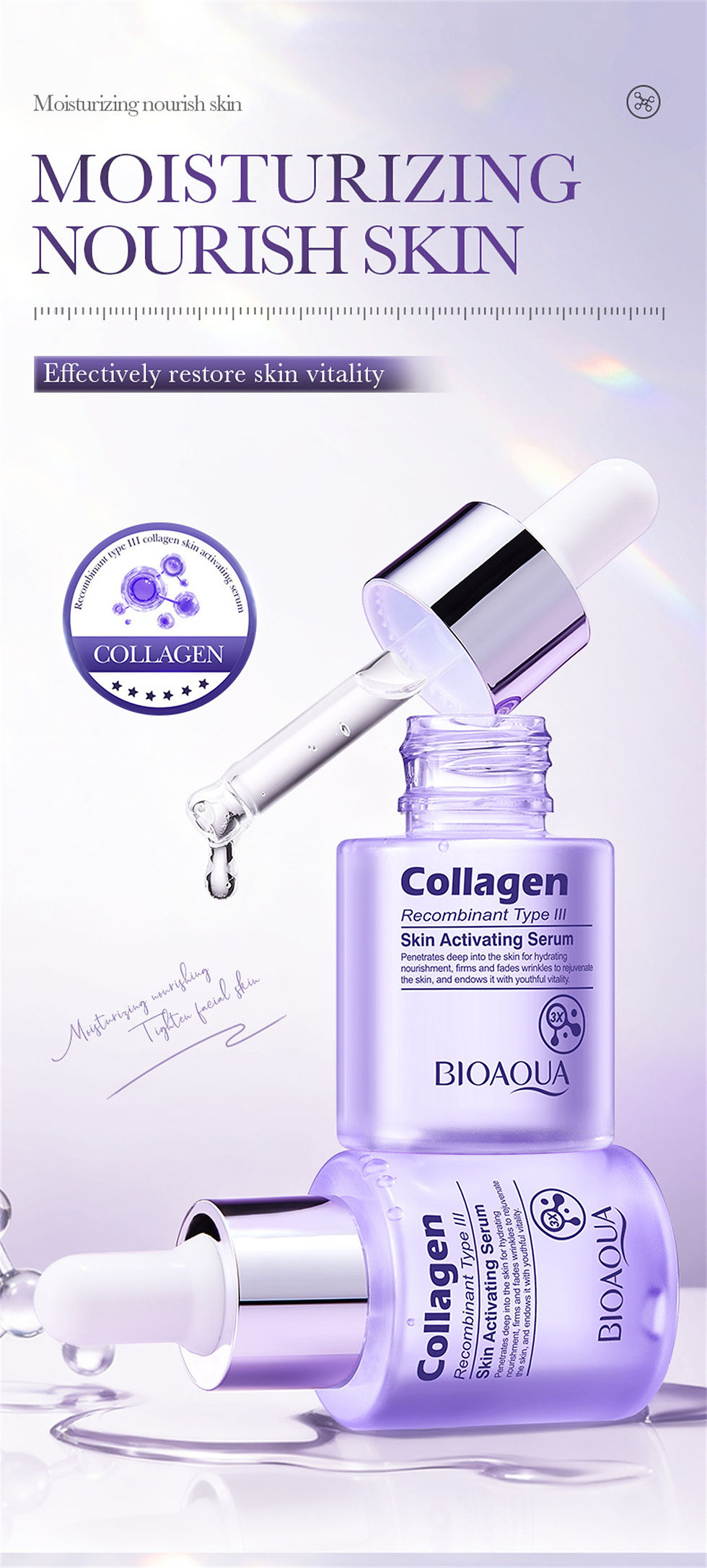 Miniatura: Removedor instantâneo de rugas, soro facial, lifting, firmador, desbota linhas f