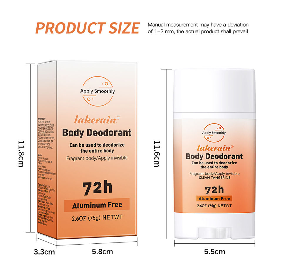 Miniatura: Desodorante de corpo inteiro com fragrância fresca de longo prazo, bálsamo corpo