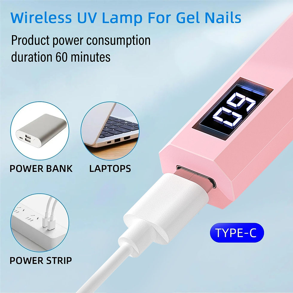 Miniatura: Yikoolin conveniente portátil lâmpada secador de unhas uv/led