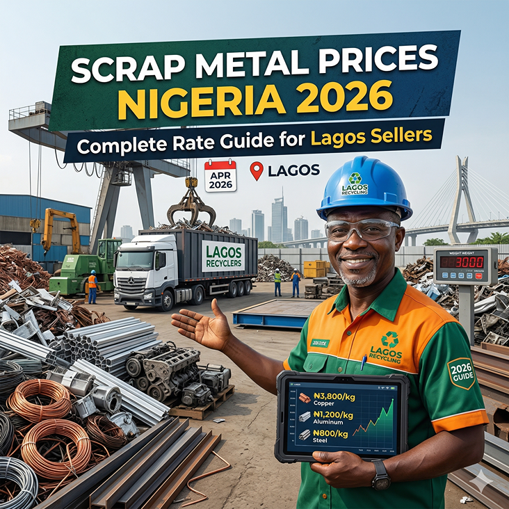 Scrap metal yard in Lagos