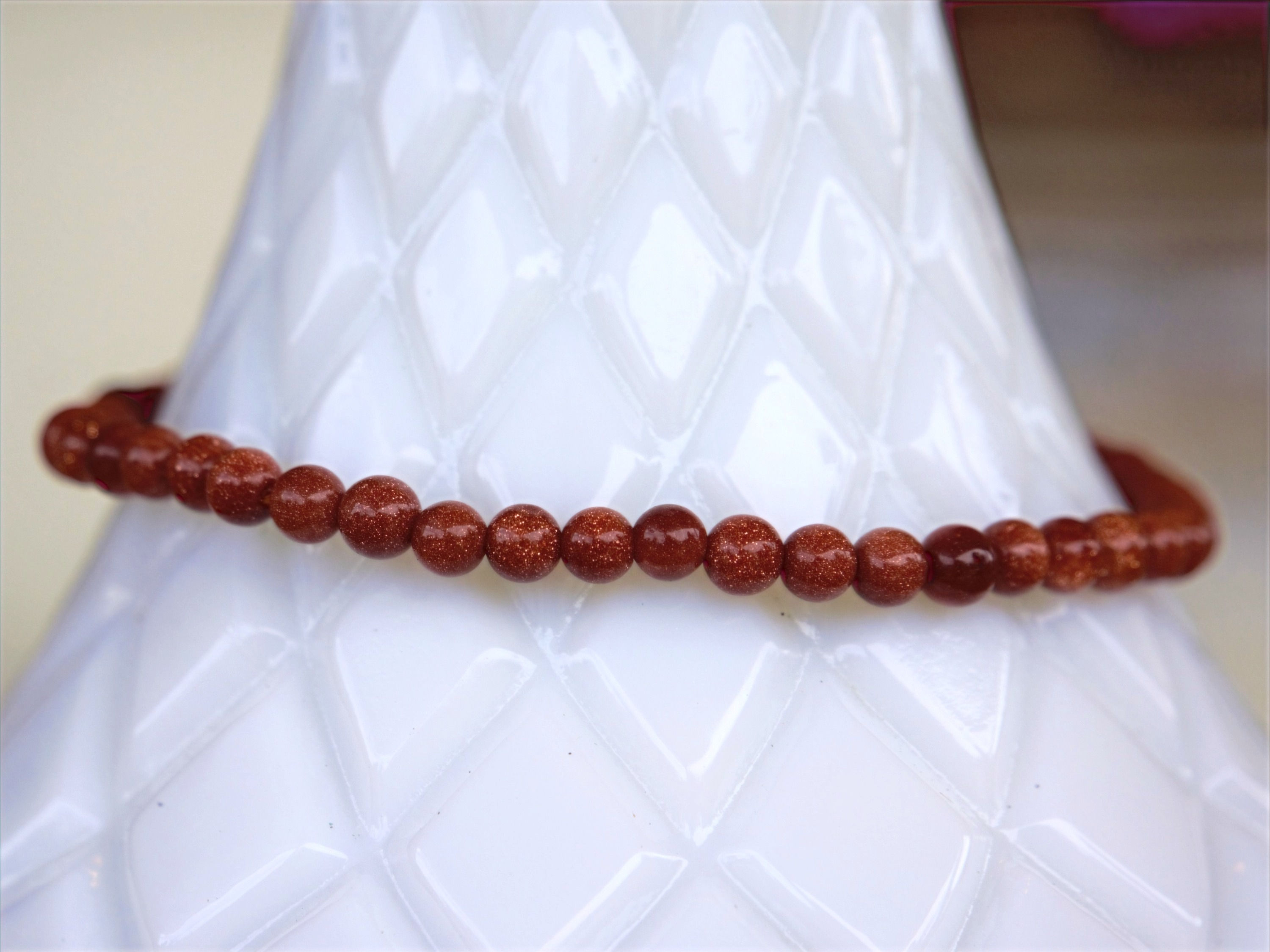 Goldstone Beaded Bracelet