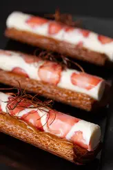 Delicate Strawberry Namelake Danish by Chef Avin Thaliath.