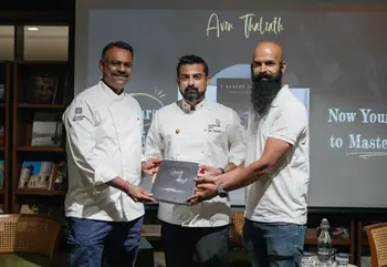 Culinary excellence celebrated with Chef Avin Thaliath, Chef Sushil Dwarakanath, and Chef John Kinglee.