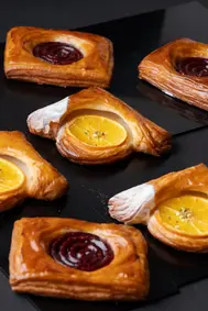 Orange Curd Danish by Chef Avin Thaliath.