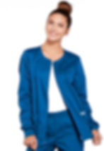 Thumbnail: Ladies' Scrub Jacket -- Cherokee WW Core Stretch Zip-Front