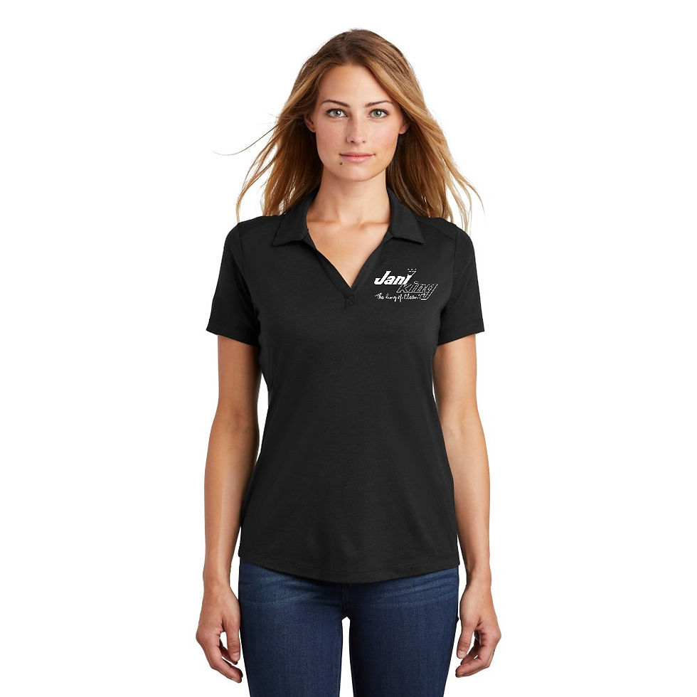 Thumbnail: WLST405 Ladies' Moisture Wicking Tri-Blend Logo Polo
