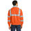 Thumbnail: Back view of Enhanced Vis Jacket with Reflective Taping in safety orange