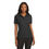 Thumbnail: Front view of L500 Ladies' Short Sleeve Pique Polo in black