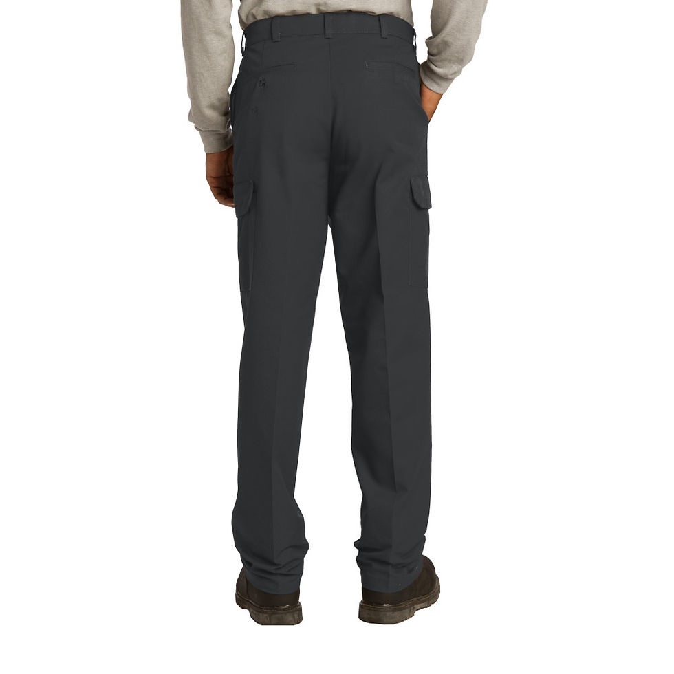 Thumbnail: Back view of Red Kap Men's Industrial Cargo Pants in black