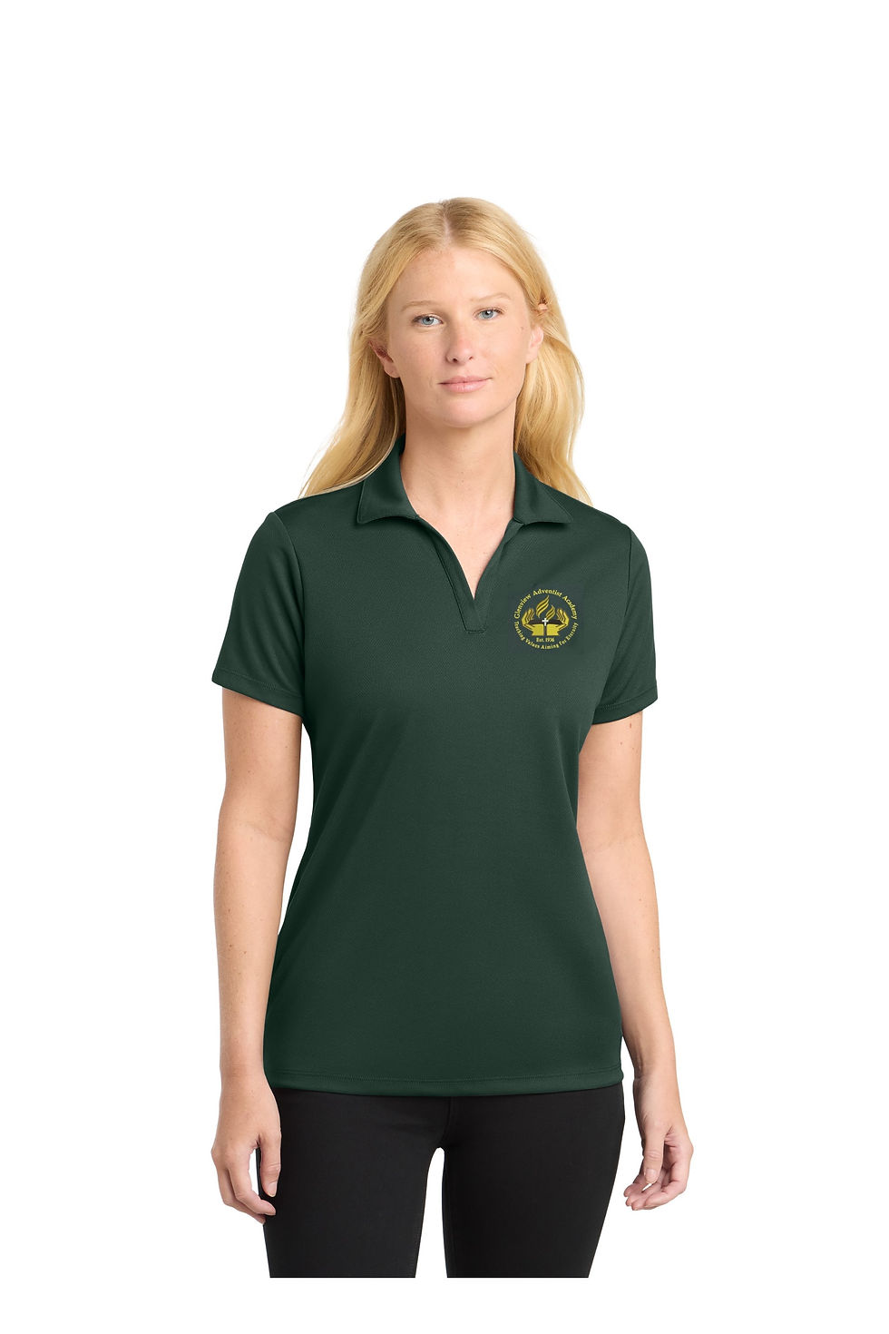 Glenview Adventist Academy Ladies' Dri-Wic Short Sleeve Logo Polo