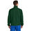 Thumbnail: Back view of Unisex Full-Zip Wind Jacket in dark green