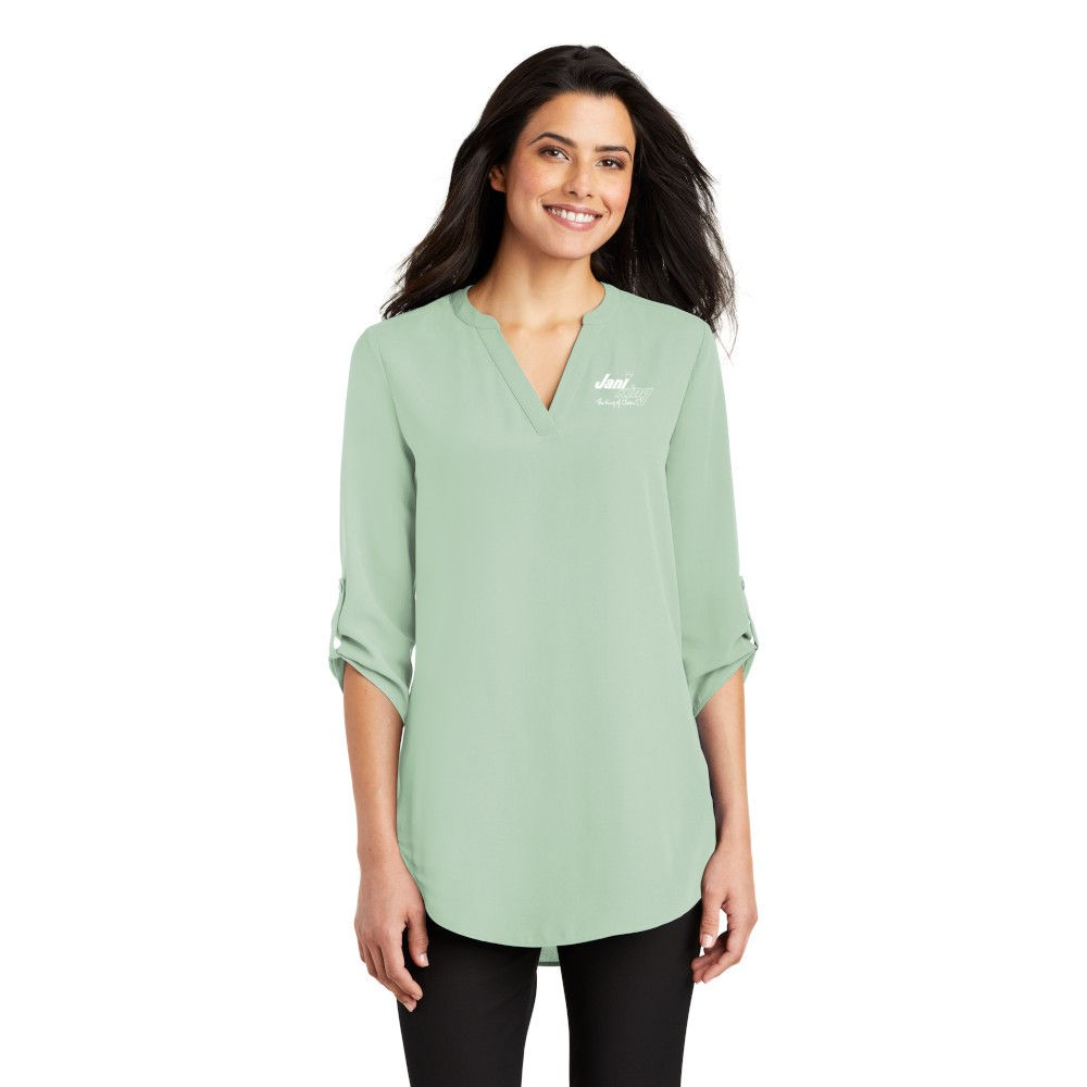 LLW701 Women’s 3/4 Sleeve Tunic with Logo