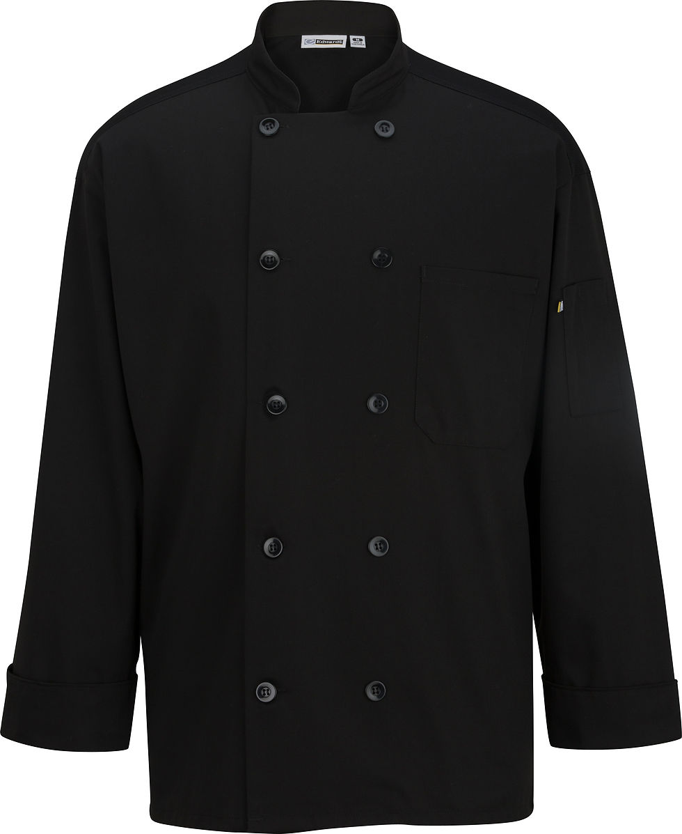 Thumbnail: Mesh-Back 10-Button Chef Coat