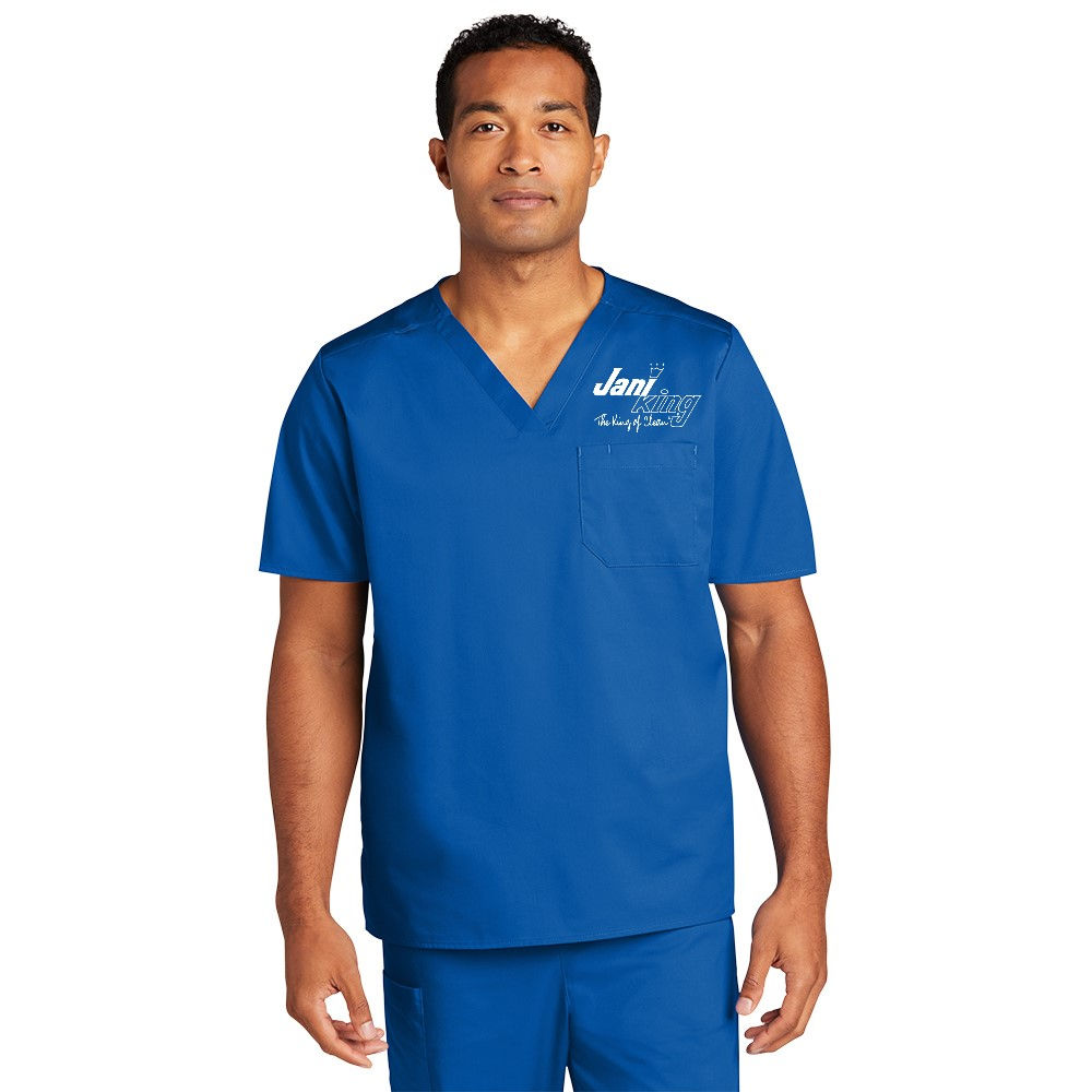 UWW3160 Unisex Workflex V-Neck One Pocket Scrub Top