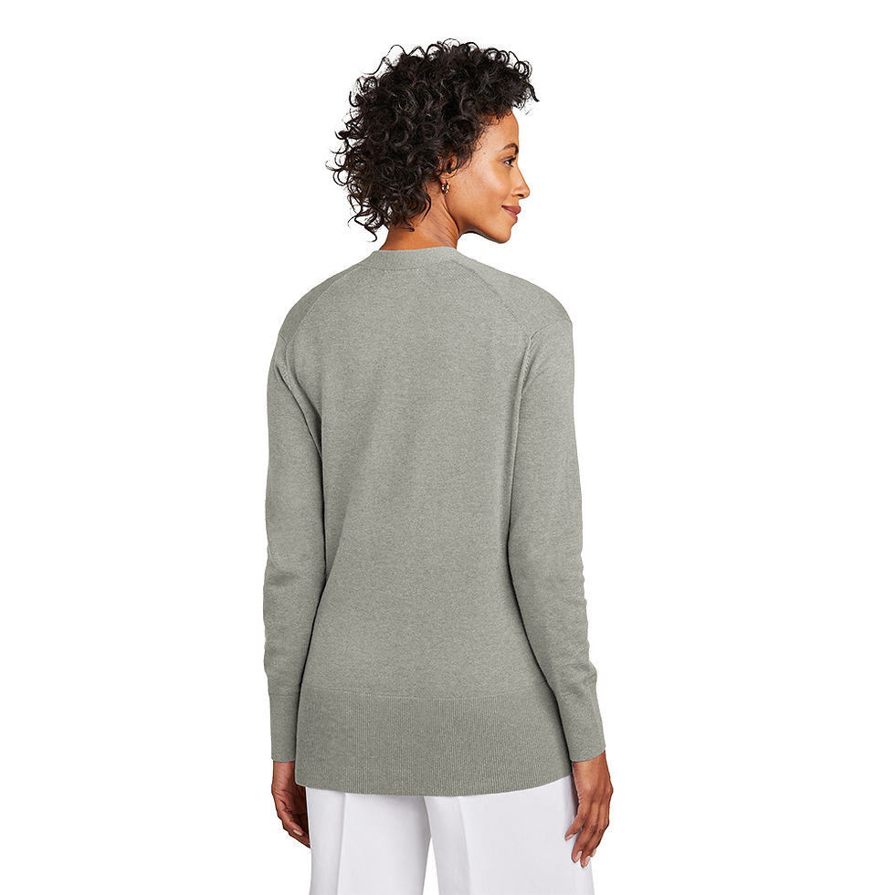 Thumbnail: LBB18403 Brooks Brothers Women’s Cotton Stretch Long Cardigan with Logo