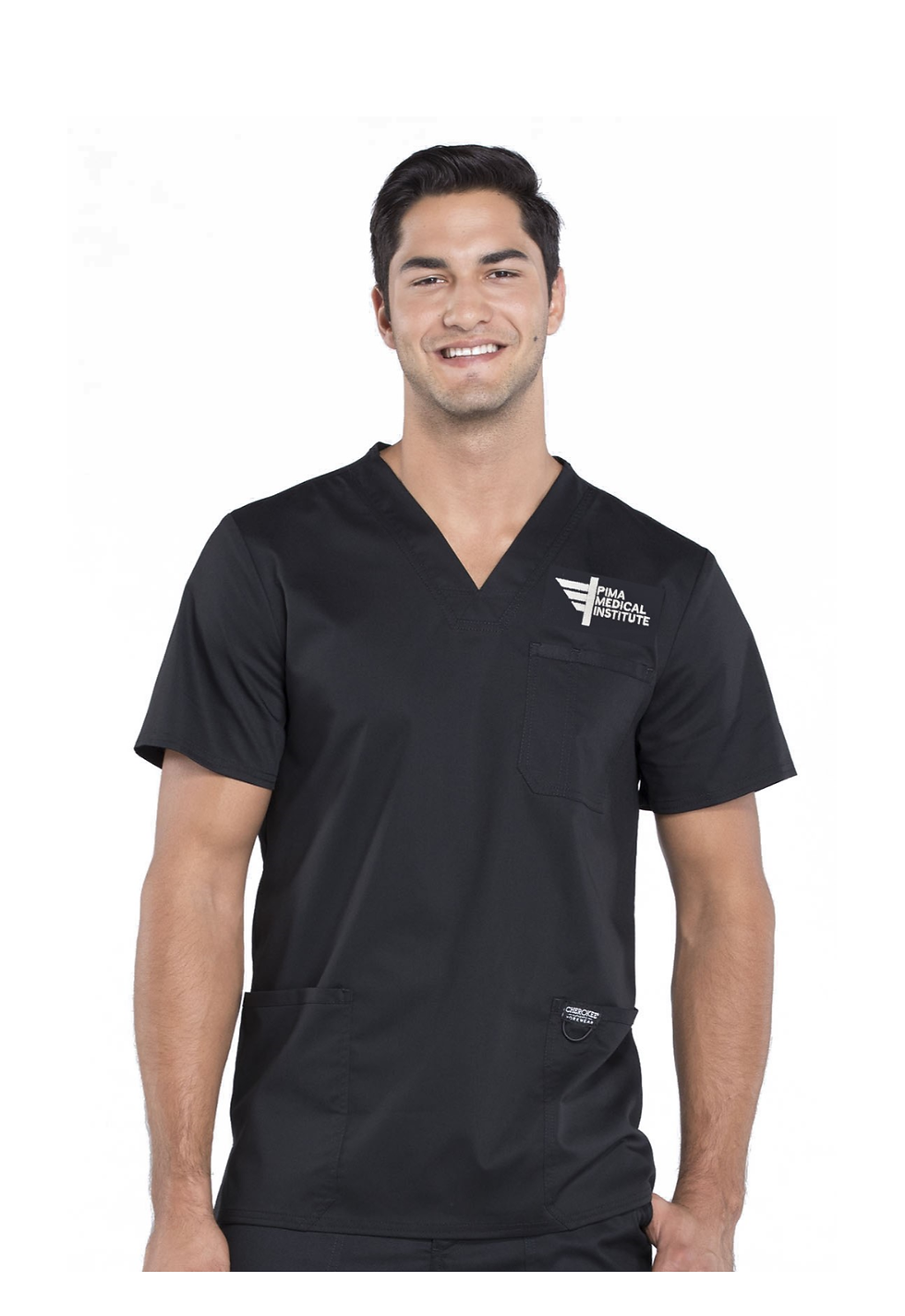 Men's Scrub Top--Cherokee Revolution V-Neck Pima Medical Institute