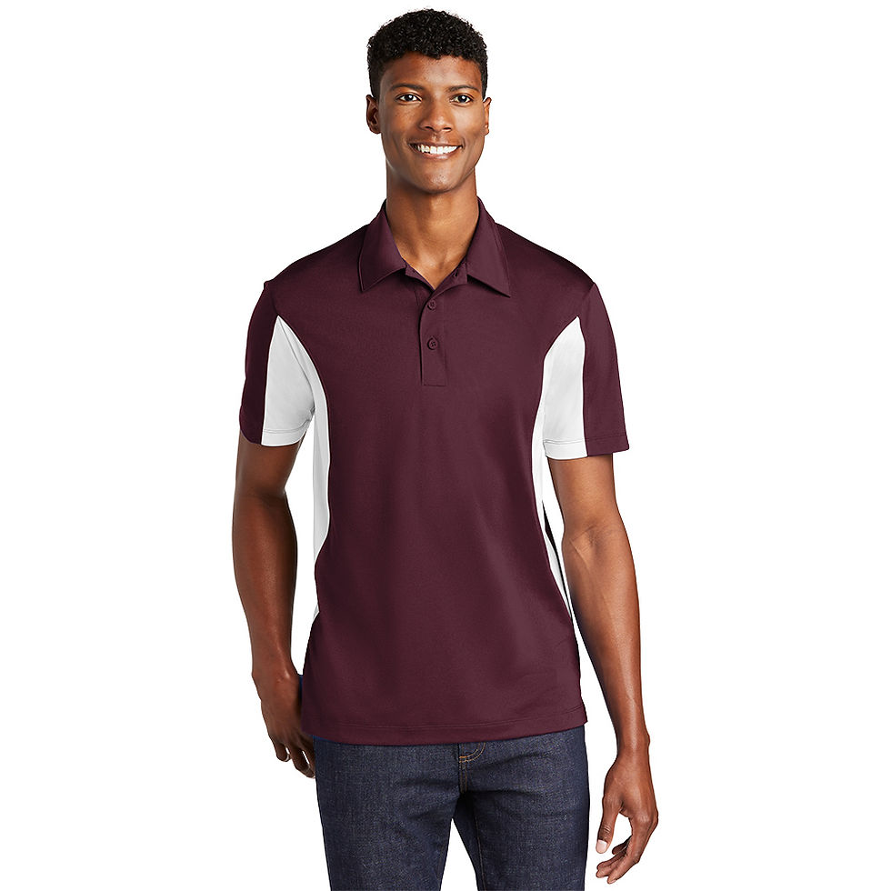 Thumbnail: Front view of Men's Side Blocked Micropique Polo