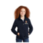 Front view of Kids' Fleece Jacket  in navy