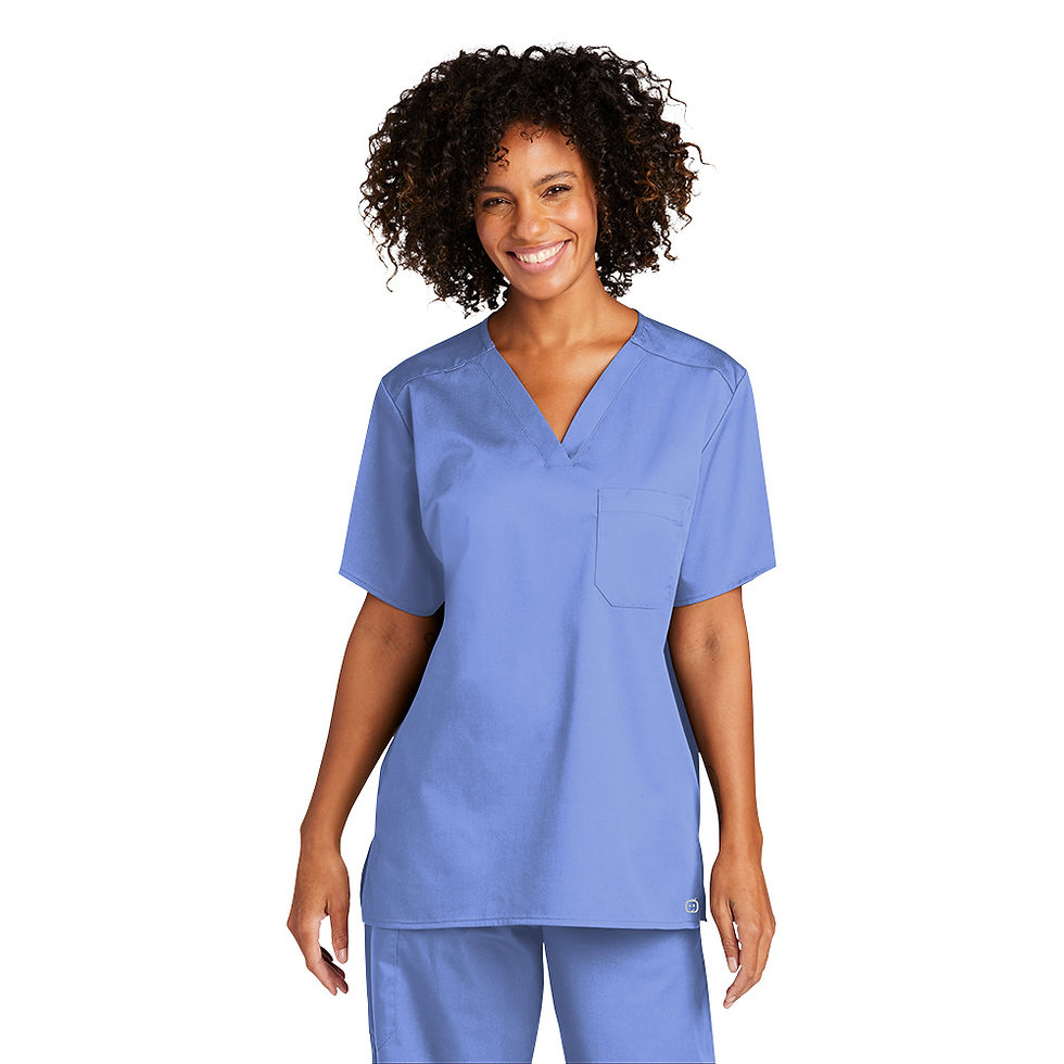Thumbnail: Unisex  Scrub Top -- Wink Workflex V-Neck One Pocket