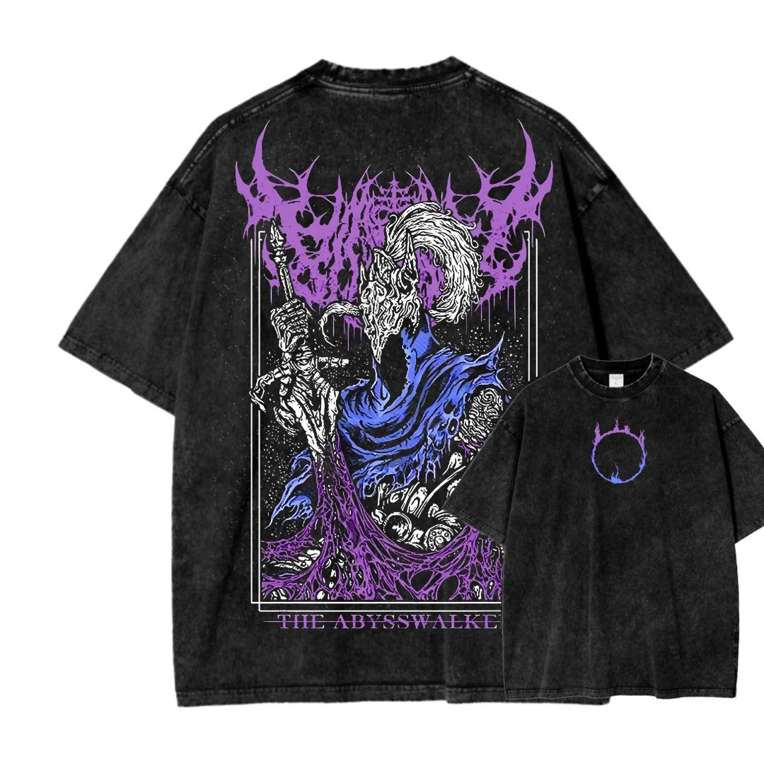 Abysswalker Vintage Washed Oversized Tee