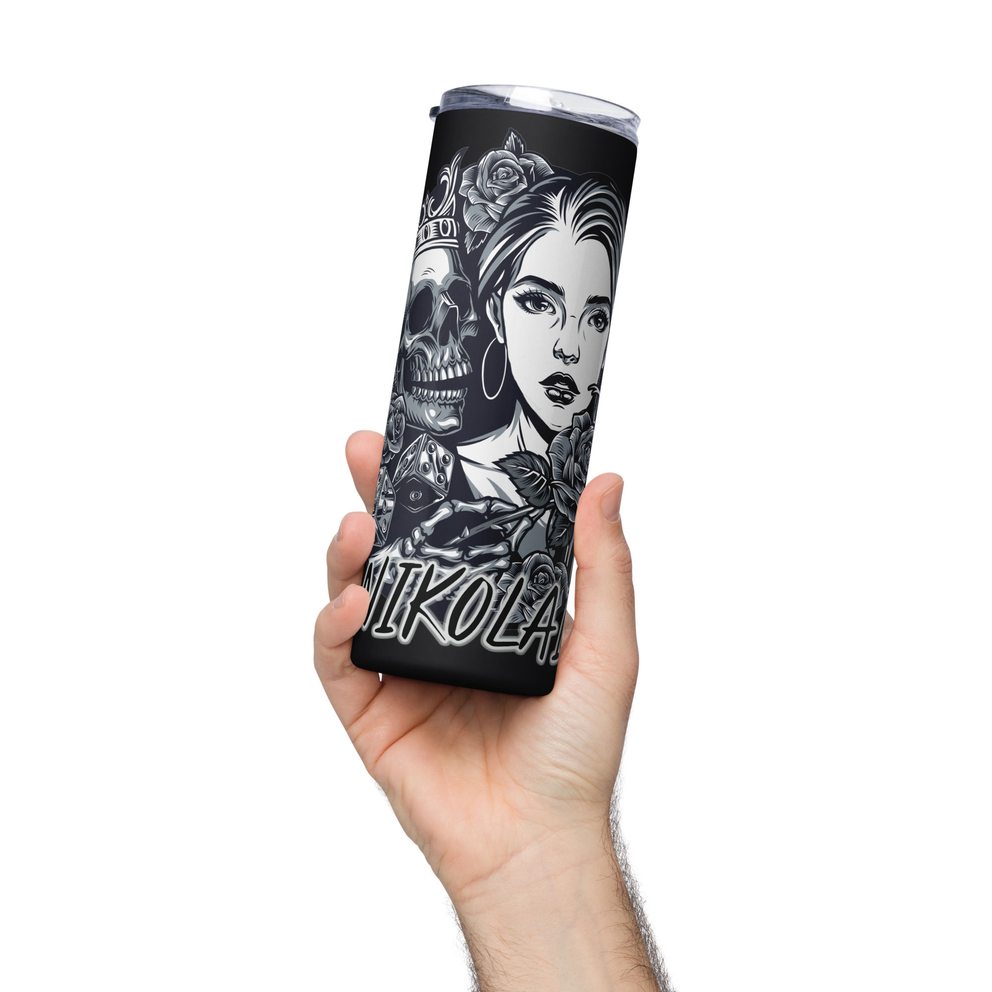 Black Nikolai Stainless steel tumbler