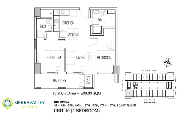 2br unit layout