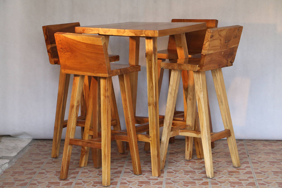Miniature : Set bar table et 4 chaises