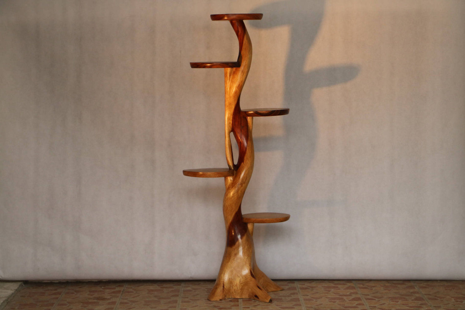 Etagère artistique en arbre de pluie