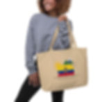 Ecuador Flag Tote Bag - Back