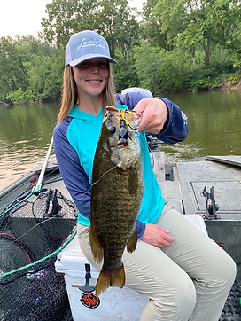 Smallmouth bass fishing