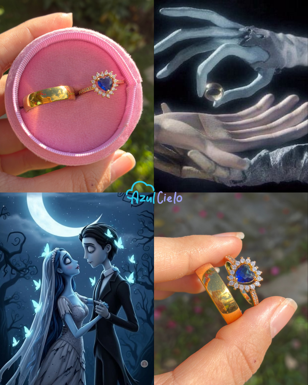 Anillos promesa CADAVER DE LA NOVIA✨💍🩷