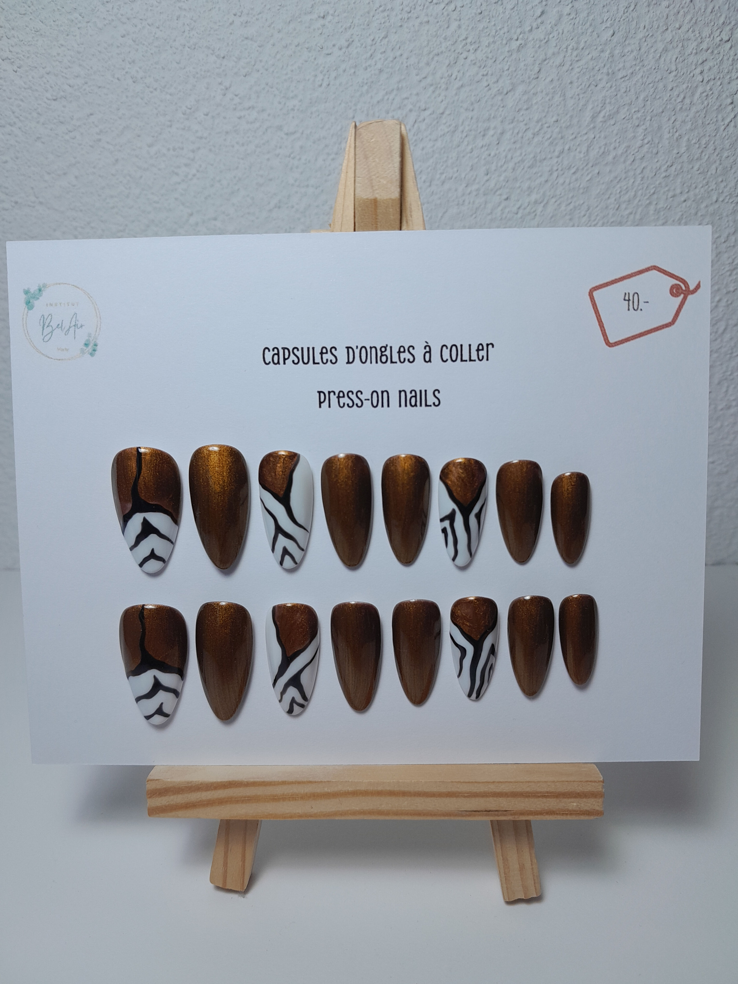 Press-on Nails Eclat Fauve