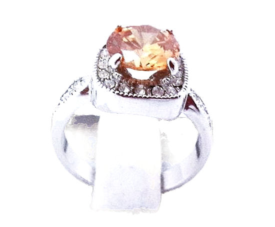 תמונה ממוזערת: טבעת כסף ציפוי רודיום מידה 8