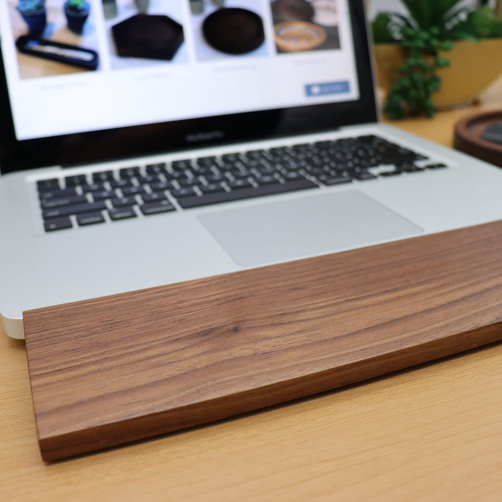 Black Walnut Laptop & Mechanical Keyboard Rest