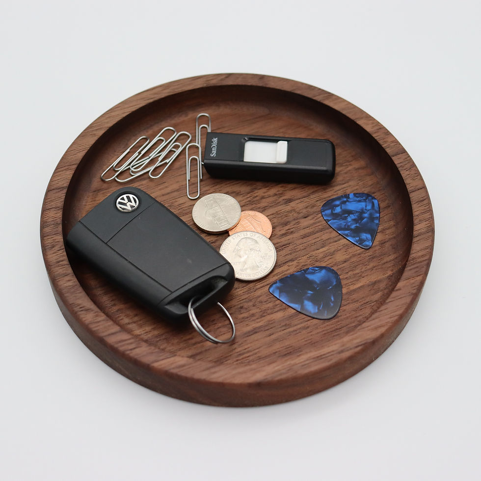 Thumbnail: Walnut Circular Valet Tray