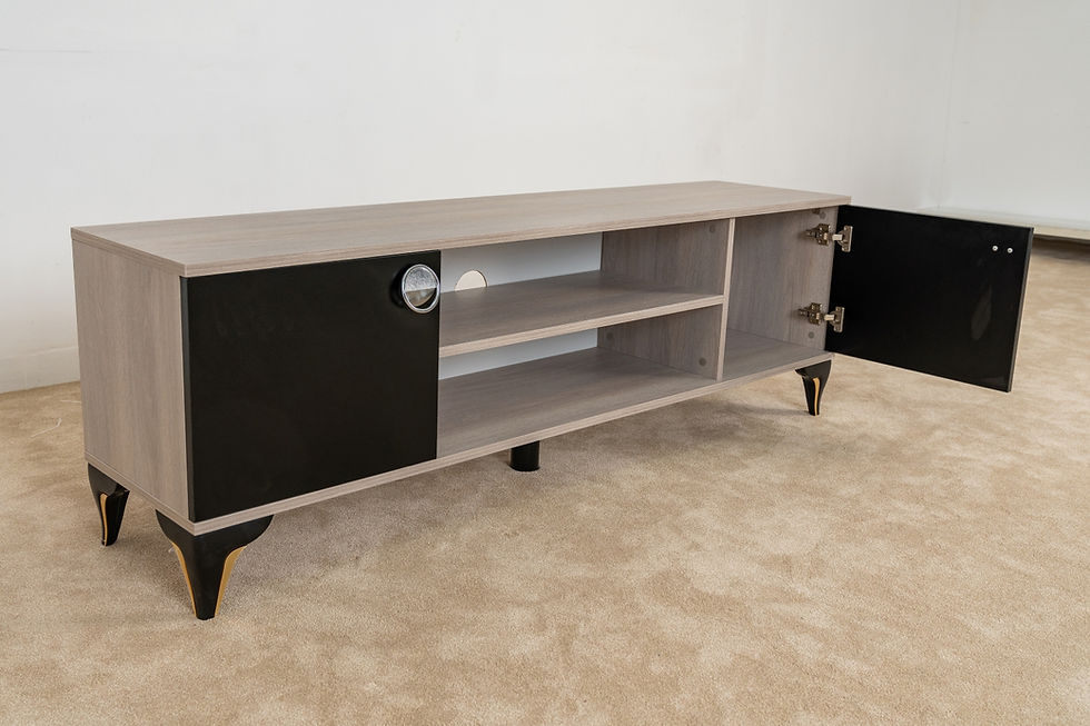 TV Unit Stand 2 Cabinets, 2 Shelves