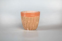 Triple Wave Swirly Combed Pot
