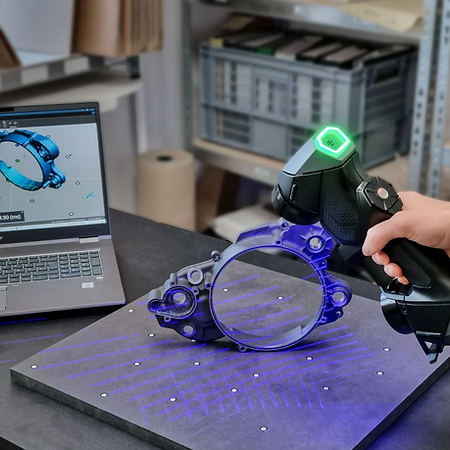 3D-skanning og CAD design av mekaniske deler for industribedrifter
