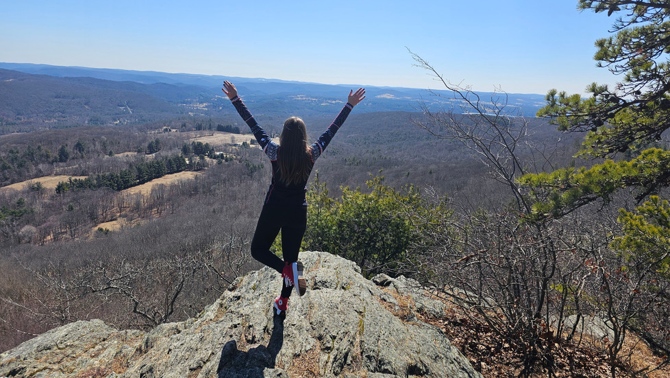 me at the top of the Lions Head hike in Salisbury, Connecticut