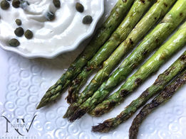 Grillowane szparagi z kaparowym sosem - profilaktyka onkologiczna / odżywianie w diecie nowotworowej
