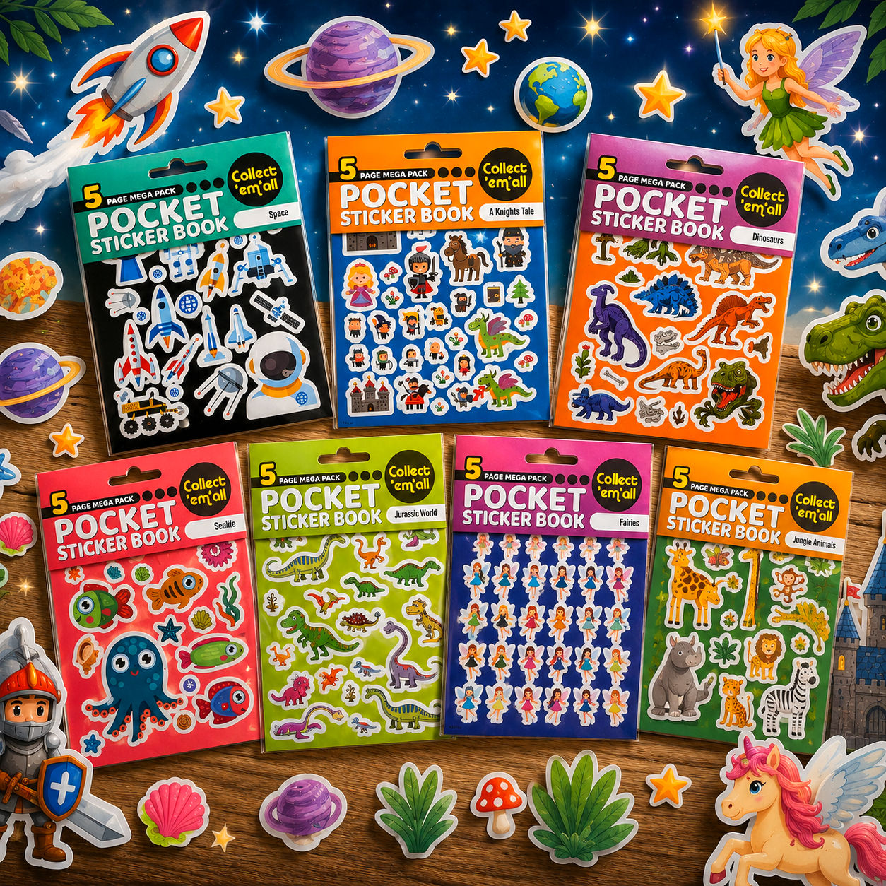 Pocket Sticker Booklets