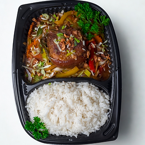 Dong Po Rou ( servi avec du riz blanc au jasmin )